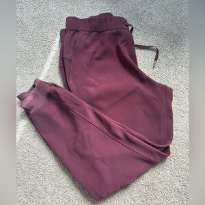 Lululemon Burgundy Jogger Pants